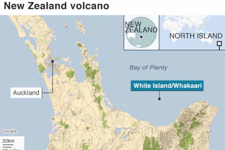 New Zealand volcano eruption kills one