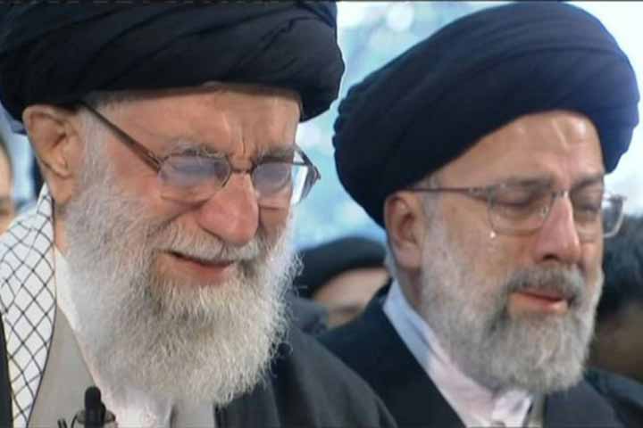 Ayatollah Khamenei cried at Solaimani's funeral