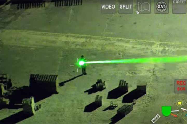A Florida man was arrested for pointing lasers at planes landing at an airport