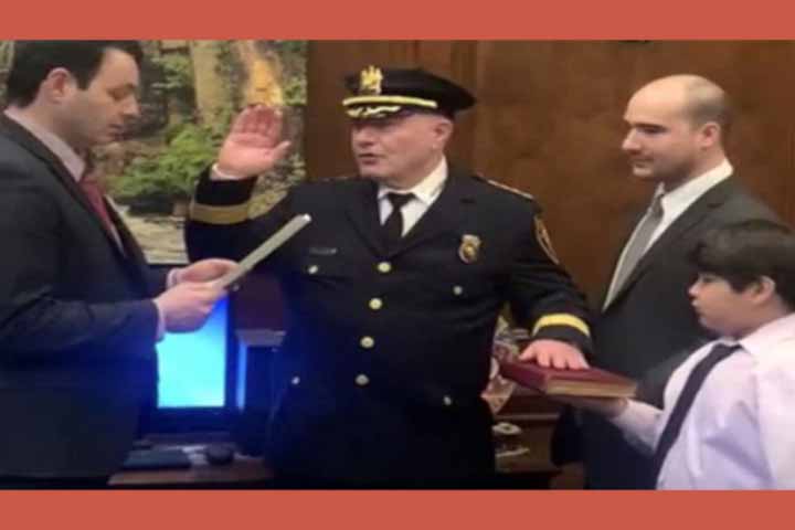 first Muslim police chief in US take oath by the Quran