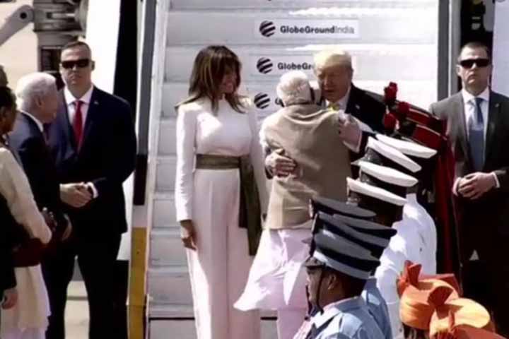 donald trump's india visit
