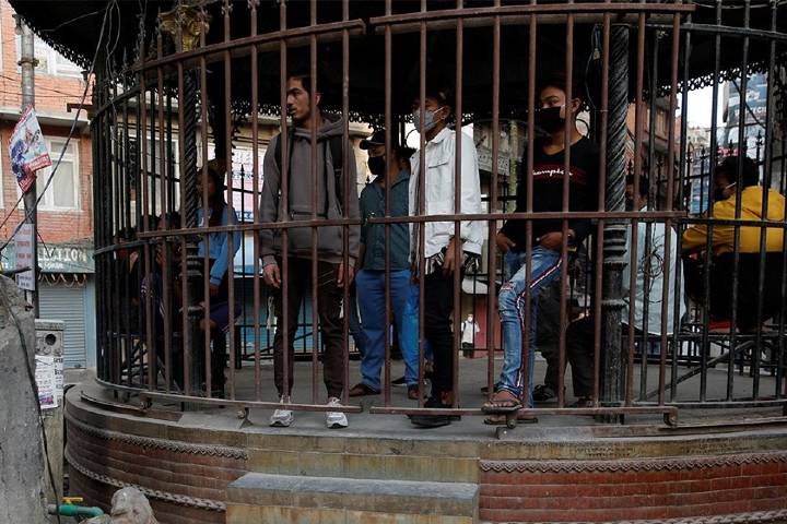 Public shaming for lockdown violators in Nepal