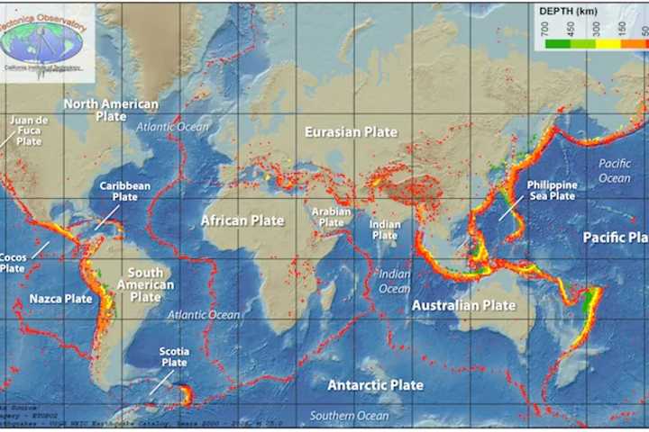 Massive tectonic plate under Indian ocean is splitting apart