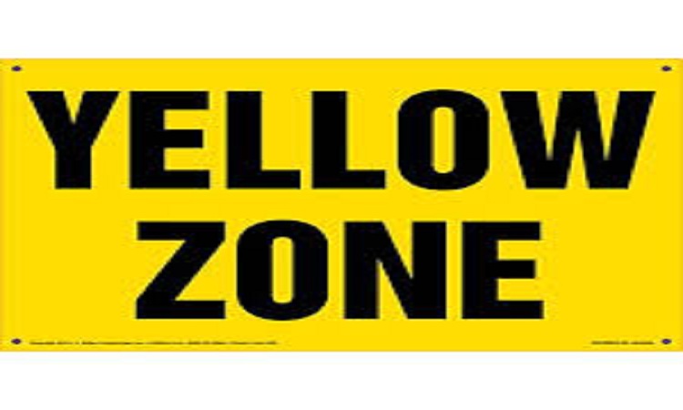 Coronavirus: Yellow zone in some areas