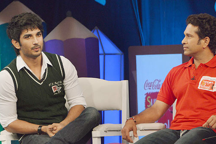 Sushant with Sachin on reality show