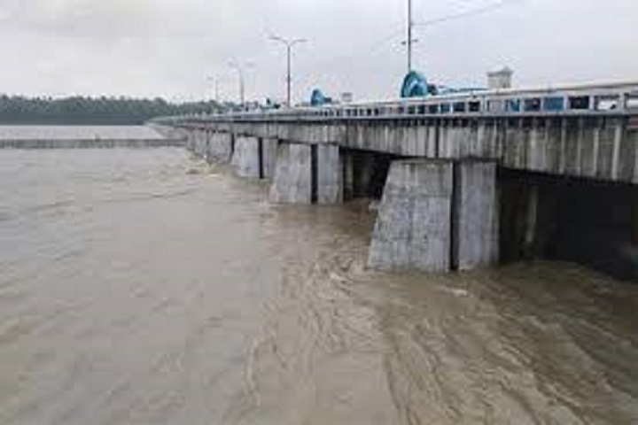 Water Development Board authorities have opened 44 gates of Teesta Barrage to control water.