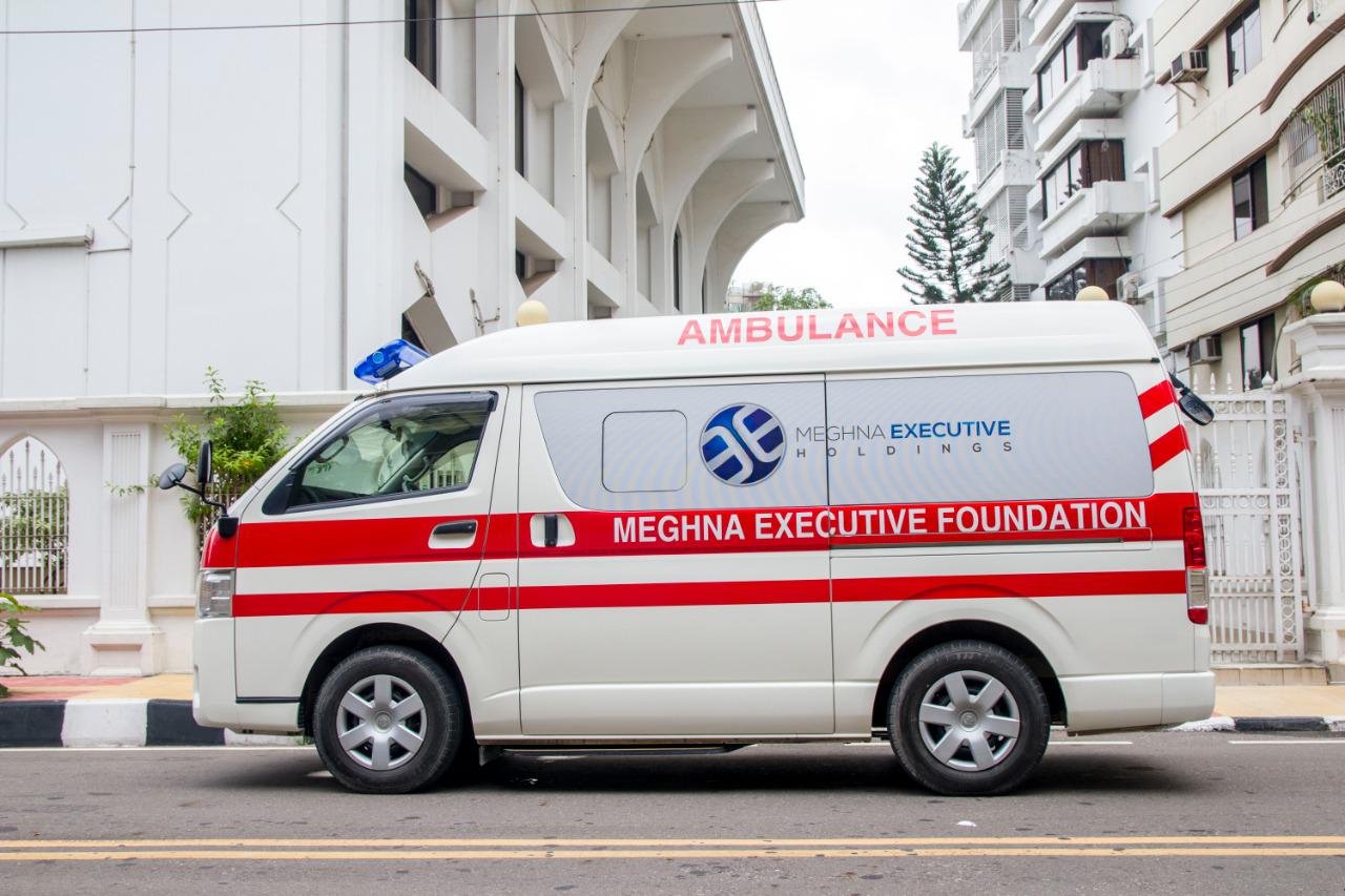 Meghna Executive Foundation is providing free ambulance services to Corona patients