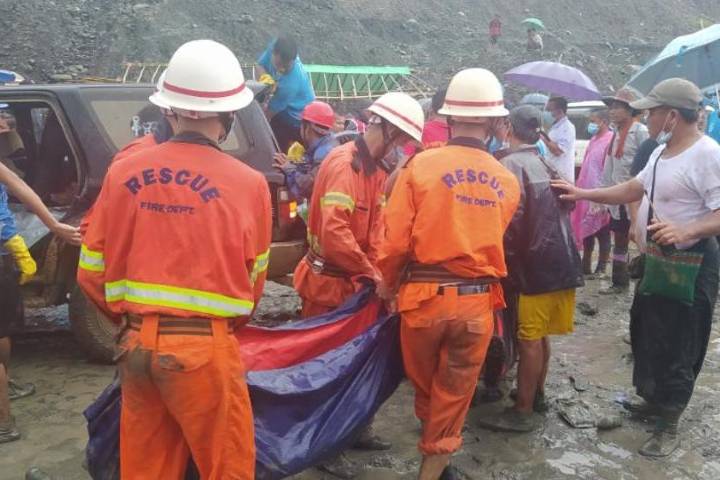113 killed in deadly mudslide at Myanmar jade mine