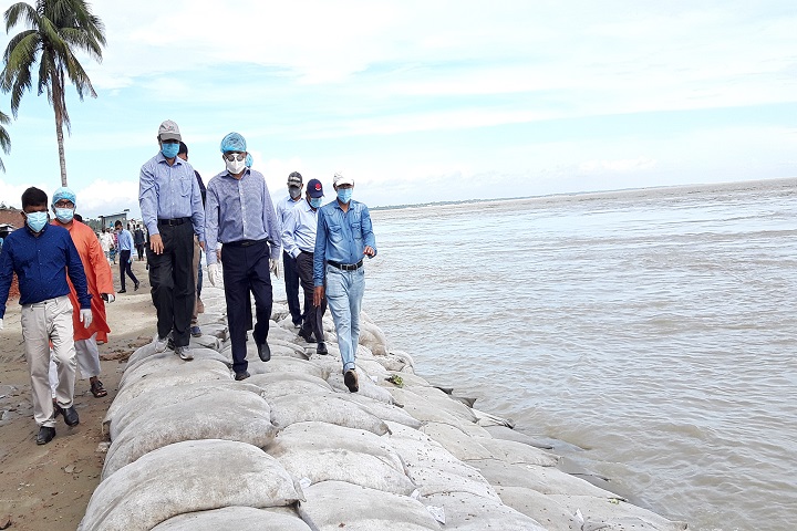 Submarine excavation changes course Padma reducing erosion