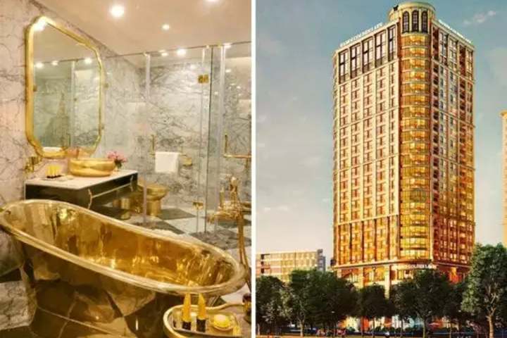 Dolce hanoi golden lake take a look at worlds first gold plated hotel