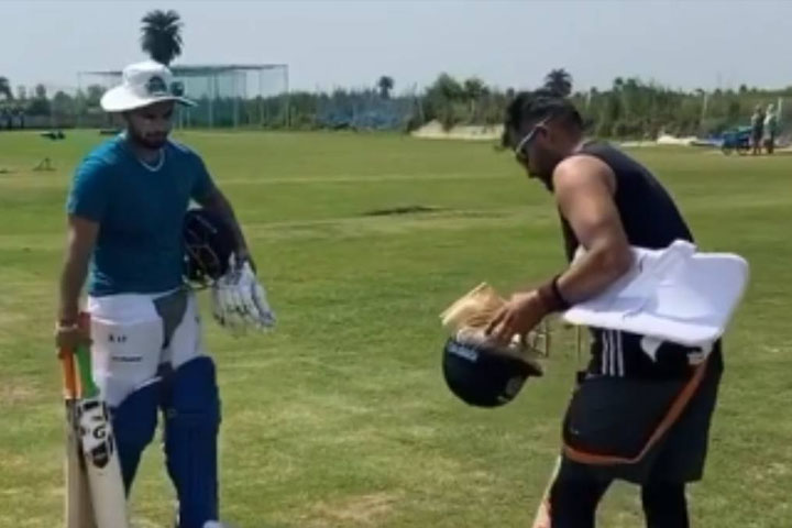 Two Indian cricketers have returned to practice