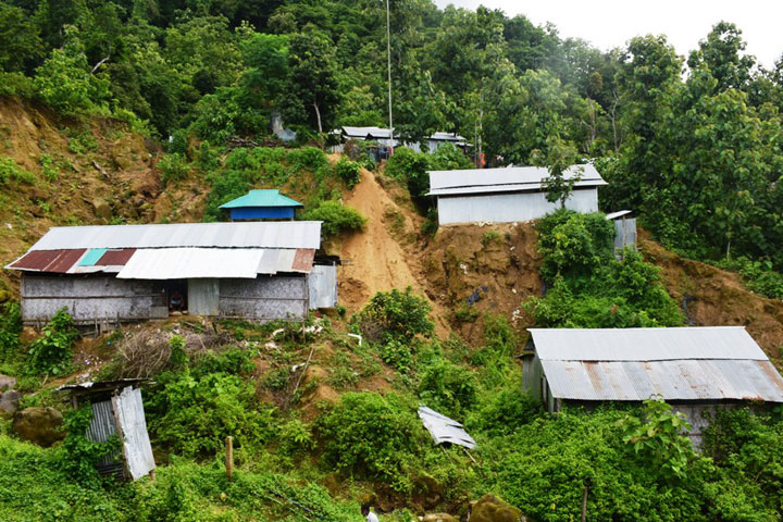 Mountain collapse, risk, Bandarban