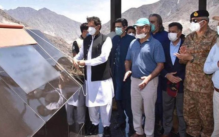 Imran Khan is inaugurating the dam