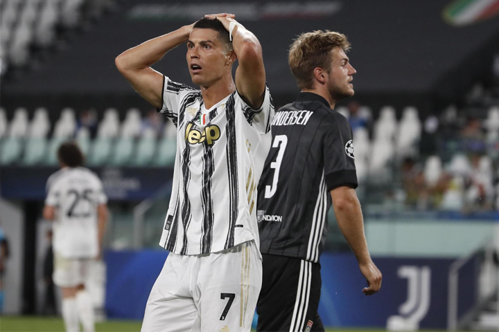 Ronaldo's pair of goals could not take Juventus in the quarter