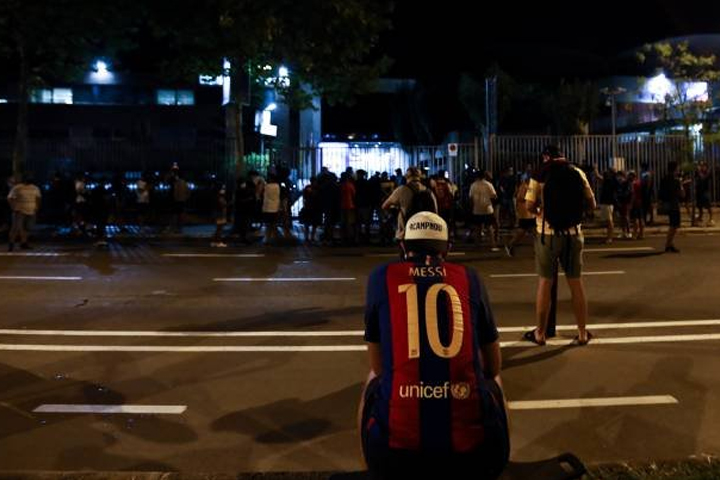 Messi fans at the Camp Nou