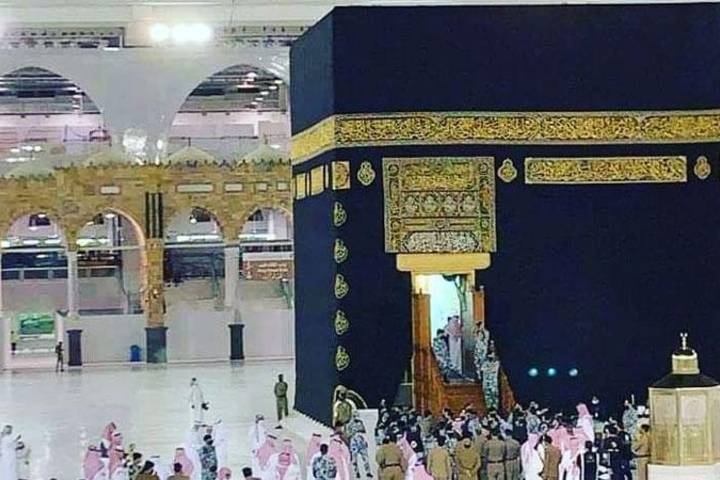 kaaba was cleaned as per tradition