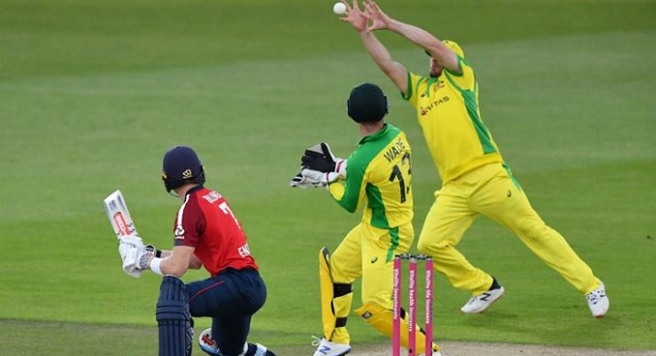 In the series between England and Australia