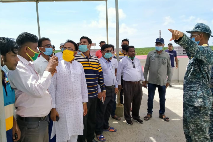 Rohingya delegation on inspection