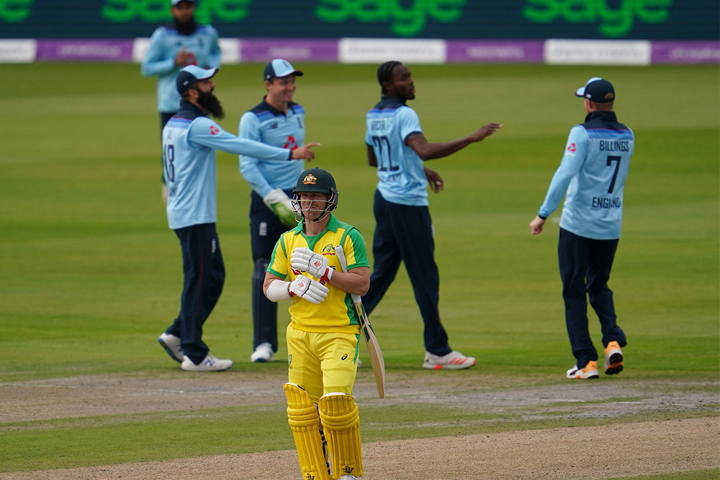 Australia is batting after losing the toss in Manchester