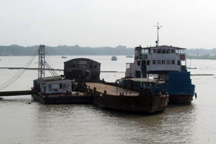 The ferry did not leave Shimulia Ghat this morning