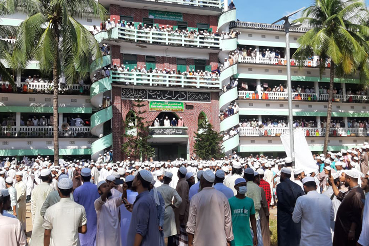 Devotees and scholars have been gathering at the premises of Hathazari Madrasa since morning