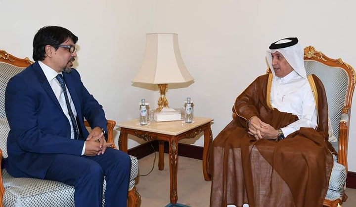 Meeting of the Ambassador with the Minister of State for Foreign Affairs of Qatar,
