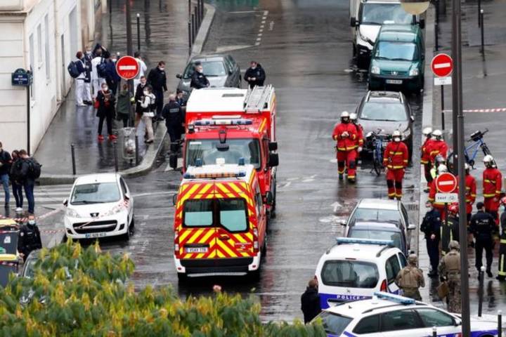 Two hurt in stabbing near former Charlie Hebdo office