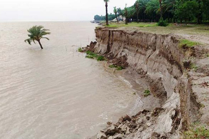 The government is undertaking a permanent project to prevent river erosion