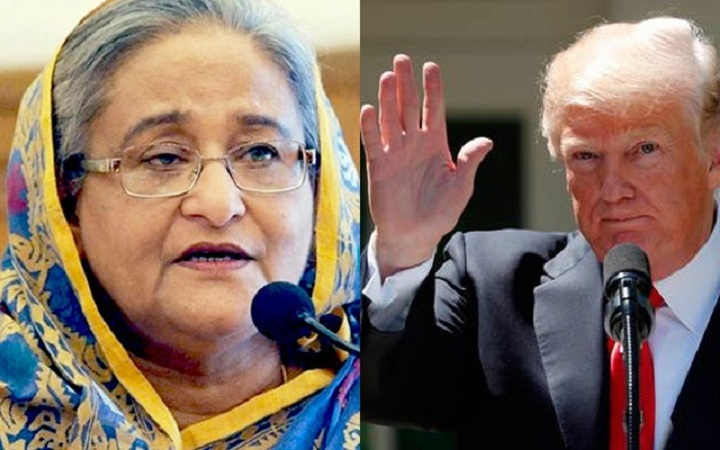 Prime Minister Sheikh Hasina expressed sympathy to President Trump