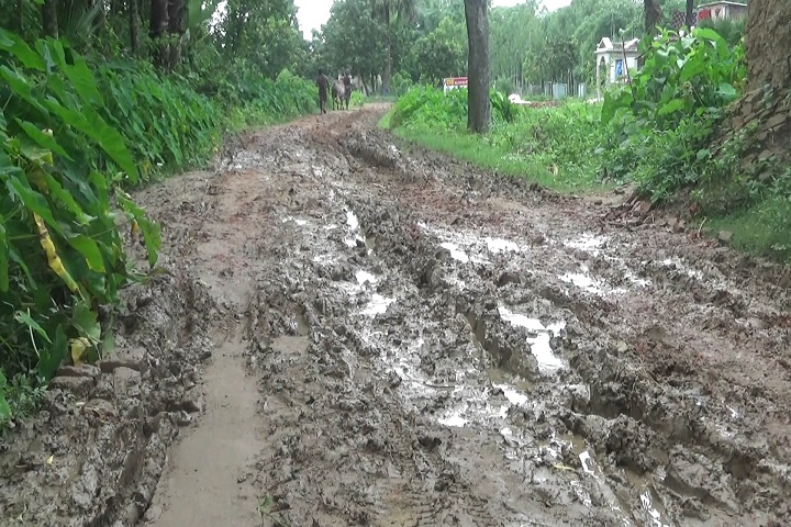 Rural roads in Naogaon, are dilapidated, rtv news