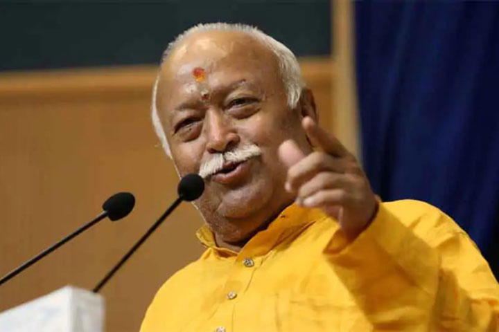 rss chief mohan bhagwt claims indian muslims are happy