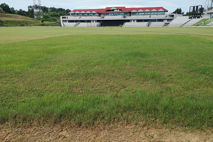 The dilapidated condition of the stadiums in Sylhet due to lack of maintenance