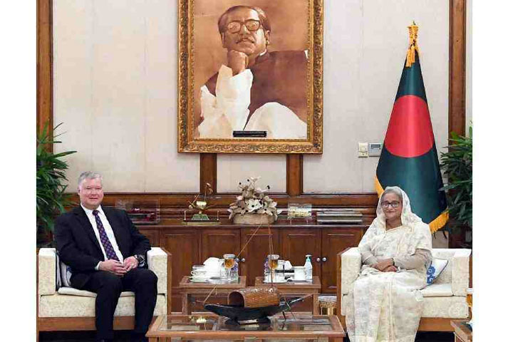 US Deputy Secretary of State Steven E. Science and Prime Minister Sheikh Hasina