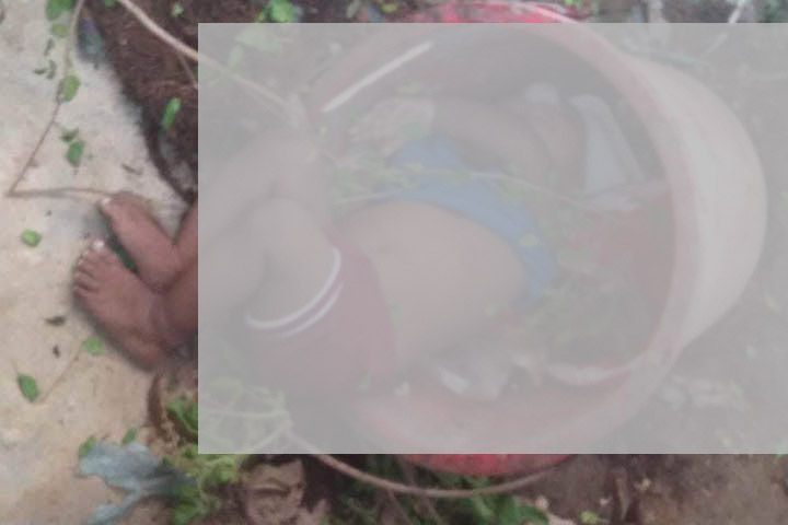 The body of a girl was recovered from a garbage bucket in Hazaribagh