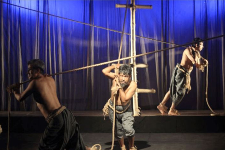 The National Theater opened with Palakar's play 'Death Upstream'
