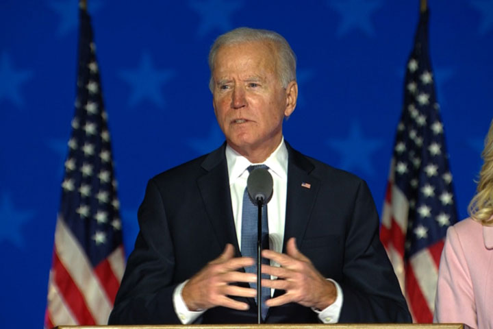 We are on the road to victory says Biden