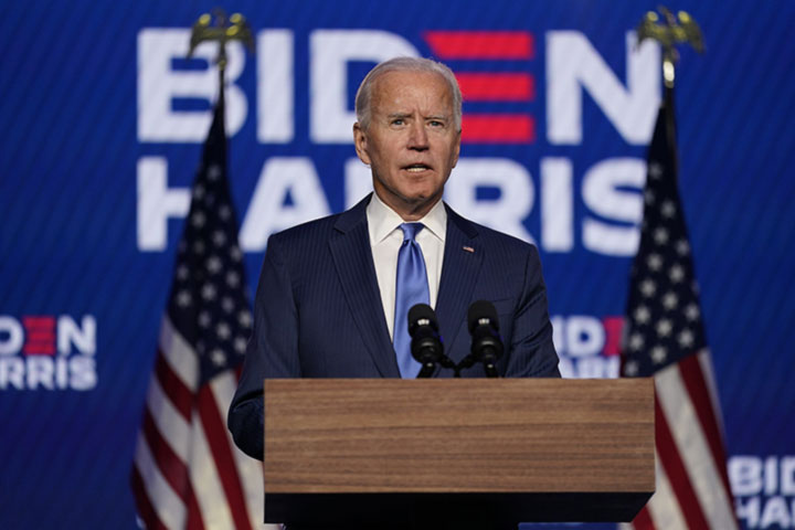 We're going to win this race with a clear majority says Biden