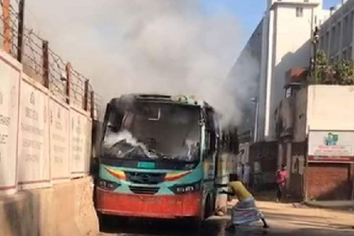 A case has been registered against 149 people in connection with the bus fire