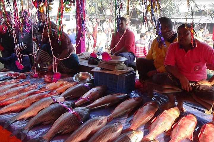 In Joypurhat, various fish fairs are held around the Nabanna festival