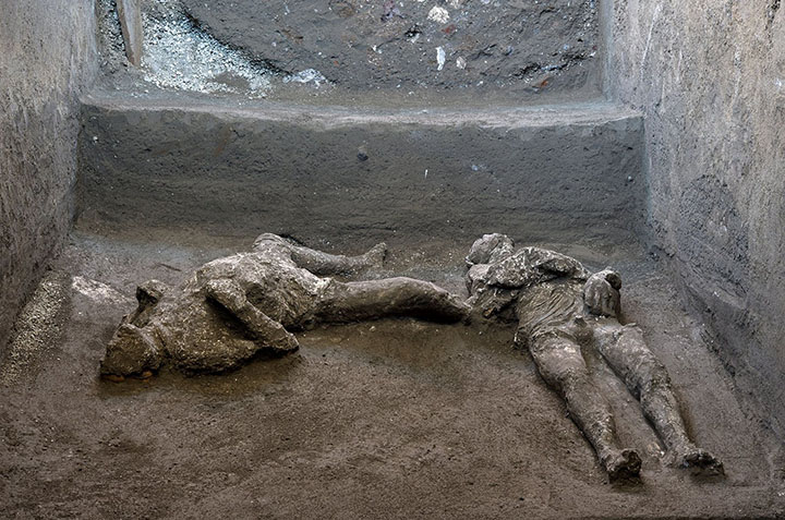 Skeleton, Italy, Pompei in Itali