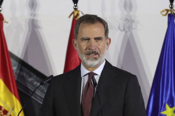 King Felipe of Spain in quarantine after Covid contact