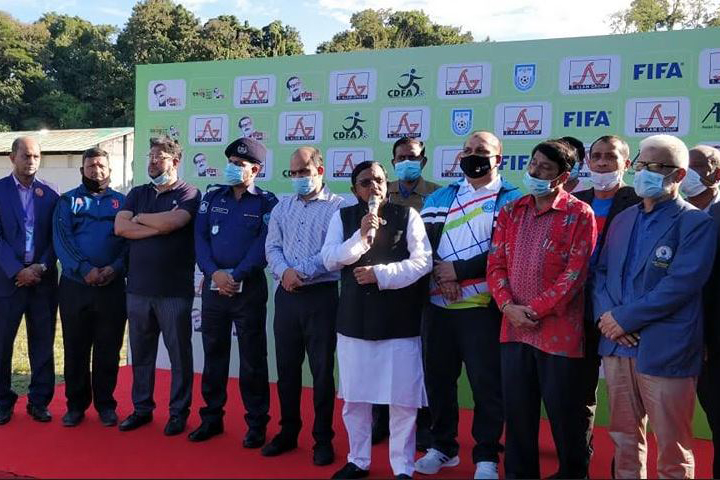 Inauguration of Bangabandhu Football Tournament on the occasion of Mujib Centenary in Bandarban