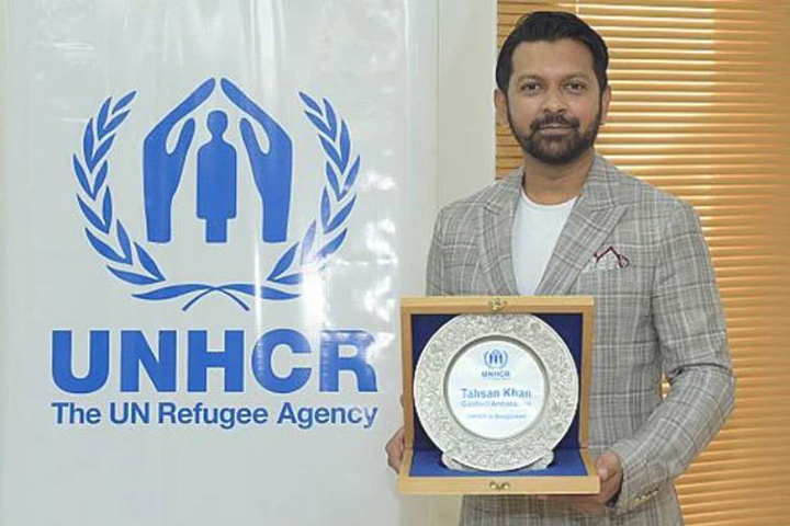 Tahsan is the UN refugee agency's goodwill ambassador