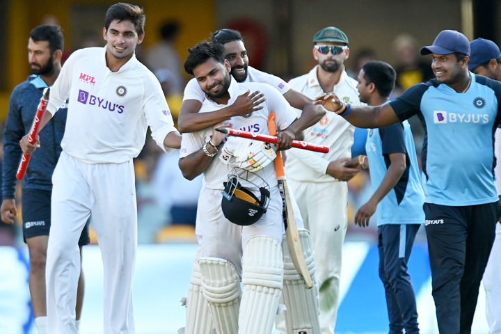 Rishabh Pant. Australia vs India, 4th Test, Brisbane, 5th day, January 19, 2021. RTV ONLINE