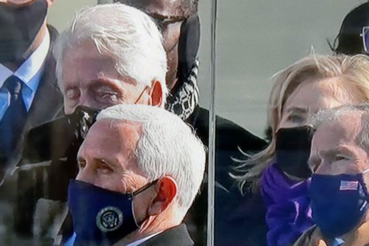 Bill Clinton nodded off during Biden's inauguration