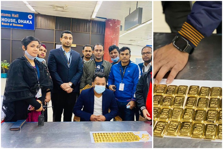 Gold worth Tk 5 crore seized in Shahjalal