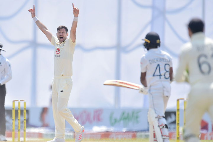 James Anderson, 30th five-wicket haul, Sri Lanka vs England, 2nd Test, Galle, 2nd day, January 2021, RTV ONLINE