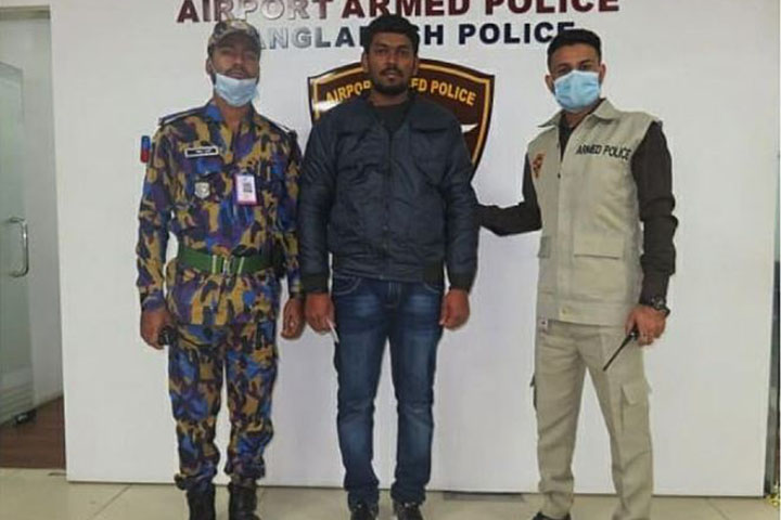 Indian arrested while traveling to UK on fake visa in Shahjalal