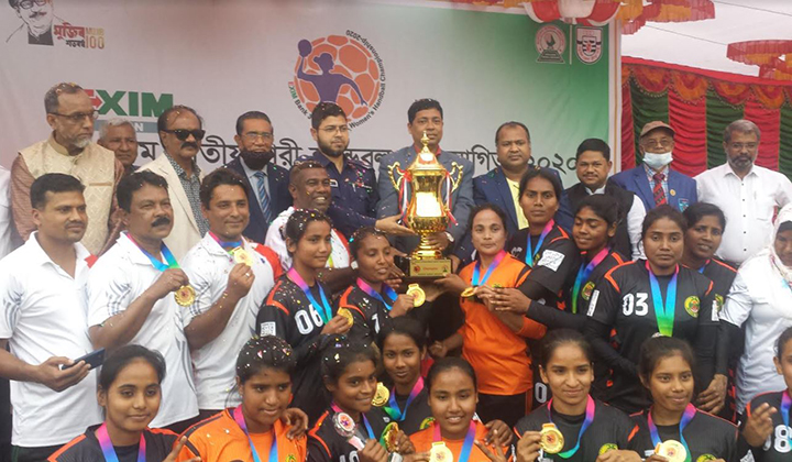 Bangladesh Ansar Champion in National Women's Handball Competition