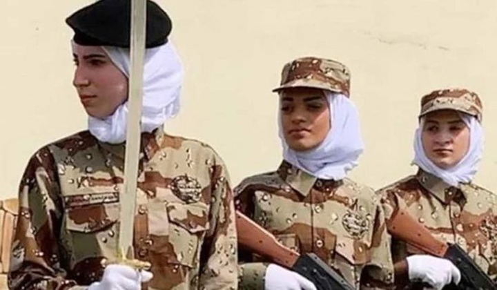 Women will now also be recruited into the Saudi army